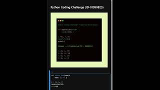 Python Coding Challenge ID 01090825