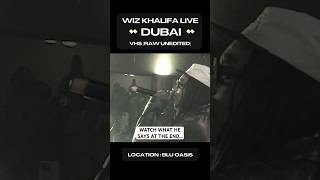 WIZ KHALIFA GOES CRAZY #rapculture #rap #rapdxb #wizkhalifa #rapper