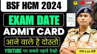 EXAM DATE? BSF HCM ASI STENO VACANCY 2024 TRAINING CALENDER HEAD CONSTABLE MINISTERIAL WRITTEN EXAM