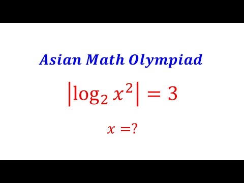 Asian math olympiad, Solving a nice equation. Logarithmic equation. #matholympiad #absolutevalue