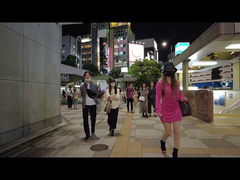 Night Walk in Tokyo Ikebukuro Tour, Relaxing Walking in JAPAN Travel HDR 夜の池袋をお散歩・人気繫華街！日本東京・散歩動画
