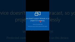 The Device Does Not Support Miracast,so you can not Project to it wirelessly
