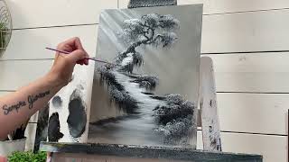 How To Paint FOLLOW YOUR HEART ♥️ Acrylic Painting Tutorial