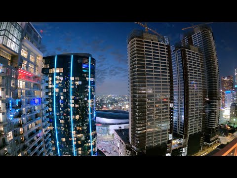 DOWNTOWN LOS ANGELES SUNSET TIME LAPSE
