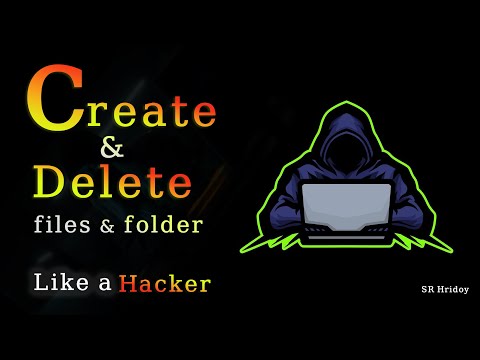 How to create and remove files from terminal in Kali Linux | Bangla
