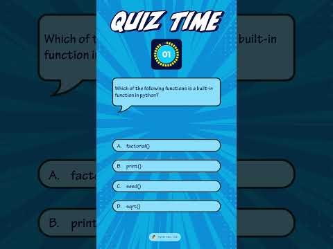 Quiz Time in Python by PyStrike.com #python #learntocode #codingforkids #coding #programming