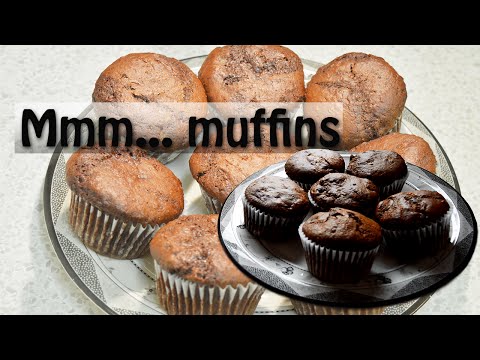Quick moist chocolate muffins recipe (in grams and cups)