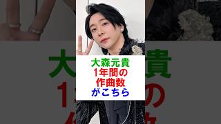 大森元貴 1年間の作曲数がこちら#ミセス #ミセスグリーンアップル #大森元貴 #若井滉斗 #藤澤涼架 #shorts #雑学 #芸能人 #芸能 #ミュージックイズチャンネル