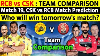 CSK vs RCB Match 19 Both Teams Honest Comparison || RCB vs CSK PLAYING 11 || IPL 2021 || LD NEWS