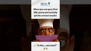 That moment when your first SQL query doesn't throw an error AND returns actual results! 🥹📊