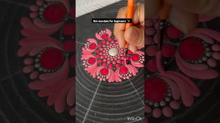 Dot mandala for beginner #shorts #art #mandala #mandalaart #dotmandala #dotmandalapainting