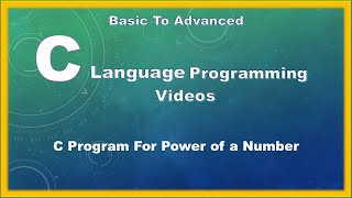 C Program For Power of a Number | #powerofnumbers | #clanguagebasics | #cprogramming