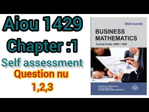 Aiou 1429 chapter 1 q nu 1,2,3 |self assessment 1 |aiou 1429 self assessment 1