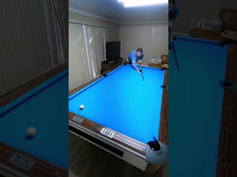 How to swing the cue-ball 3-rails in 🎱ball billiards #shorts #pool #tips #tricks