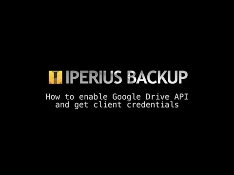 How to enable Google Drive API and get client credentials (SUB ITA_ENG)