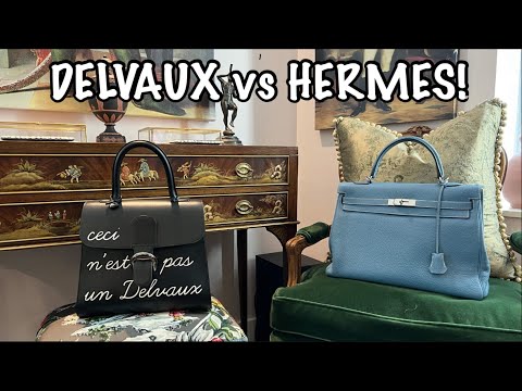 DELVAUX vs HERMES, BATTLE OF THE BAGS! Hermes Kelly & Delvaux Brillant comparison ft: @CalebSnell!