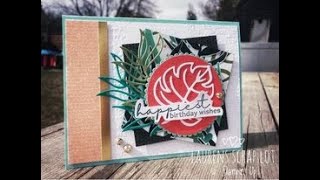 Tropical Designer Series Paper Card Tutorial