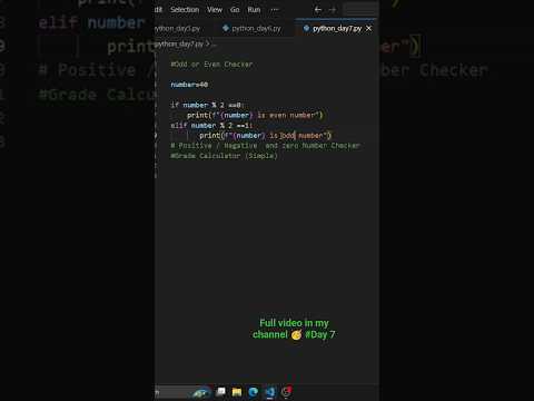 if else project in python Real world project 🥳 Day 7