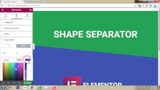Shape Divider Element - Elementor Page Builder for Wordpress Tutorial