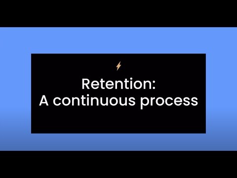 Retention: A continuous process. ⬇️ webinar link