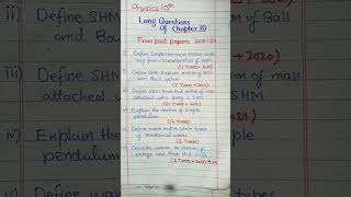 Physics class 10th chapter 10 long questions
