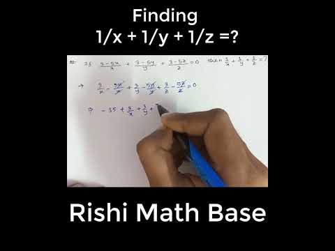olympiad math algebraic reciprocal problem #shorts #youtubeshorts #rishimathbase