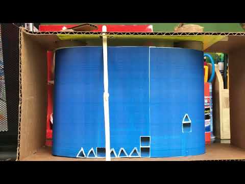 Theo vs Tyler’s cardboard geometry dash game