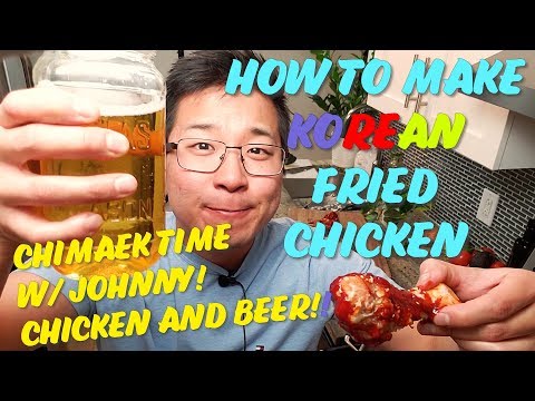 How to make crispy Korean Fried Chicken (while drinking some beers!) - Cooking with Johnny