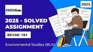 BEVAE-181 Solved Assignment 2025 | IGNOU BCA Assignment Solutions | IGNOU BEVAE-181 2025-2026