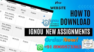 IGNOU New Assignment Portal For All Student| IGNOU Latest Update For All Student | IGNOU New Update