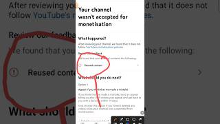 reused content monetization problem solve 🔥🔥 #youtubeshorts #shorts