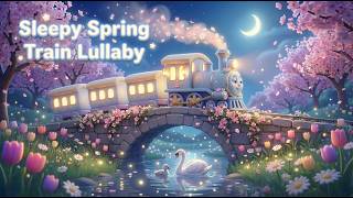Sleepy Spring Train Lullaby 🌸🚂 | Calming Bedtime Song for Kids & Babies