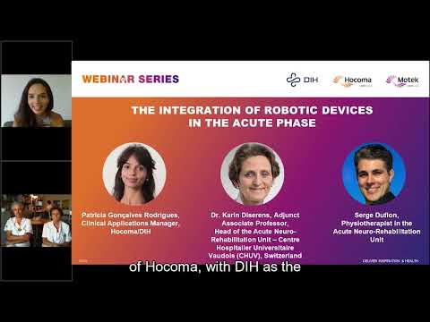 The integration of robotic devices in the acute phase | Hocoma & DIH Webinars