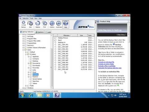 Backup - Business Data Backup Solutions - Backup File and Folder Selection 1
