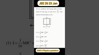 JEE MAIN 2026 - 23 Jan Shift- II Physics questions #jeephysics #jee #shorts #short