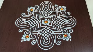 Dhanurmasam geethala muggulu|7dots padi kolams|pongal kolams|easy sankranti muggulu#Rang Kaa Rangoli