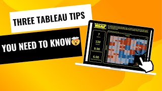Tableau Tips for Beginners | DataWithLuis