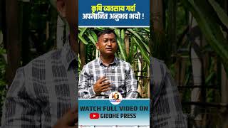 कृषि व्यवसाय गर्दा अपमानित अनुभव भयो ! #giddhepress #dragonfruit