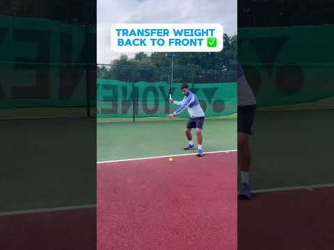 Do you lean back when striking? #tennis #tennistips #tenniscoach #tennisforbeginners #tennistrainer