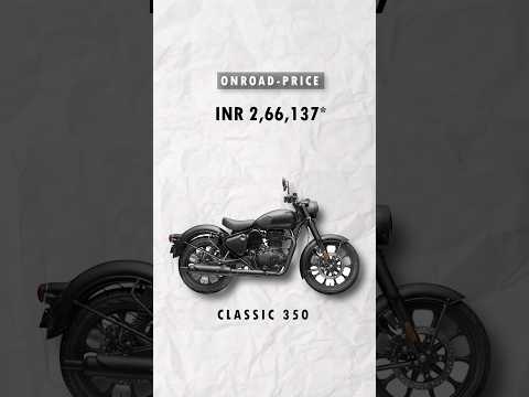 Royal Enfield Classic 350 Dark Black 🔥 EMI Calculation Income 60K