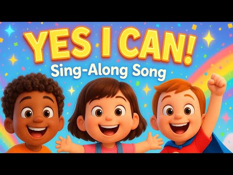 Yes I Can! | Nursery Rhyme | Sing-along | Kids Song | Kindergarten Songs | Kids Motivation