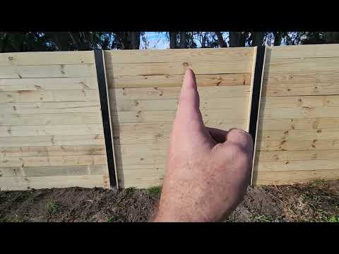 How to install the best looking, long lasting, and strong wood fence you can find.  Horizontal beaty