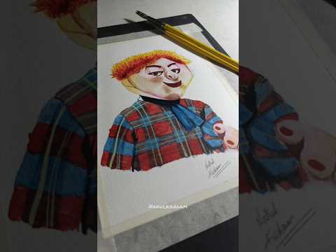 Tatya vinchu zapatlela watercolor painting #tatya  #tatyavinchu  #watercolour  #painting  #making