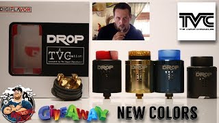 Drop RDA "NEW" Solid Colors by The Vapor Chronicles & Digiflavor Build & Giveaway