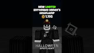 NEW Entombed Miner's Headlamp 24 HOUR LIMITED! 🕗 #roblox #robloxaccessories #robloxevent
