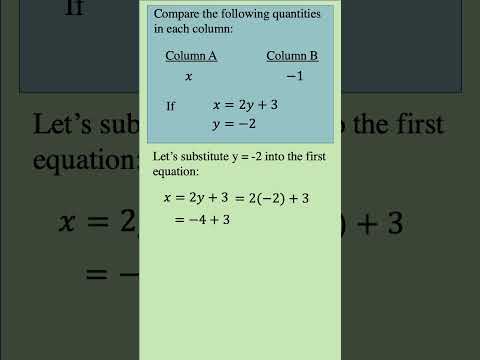 GRE Practice Question 1