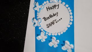 Easy paper card tutorial/Handmade birthday card/DIY/Easy paper craft