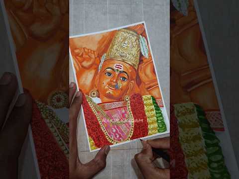 saptashrungi mata painting #vanigad  #saptashrungi  #saptashrungigad  #watercolourpainting  #paint