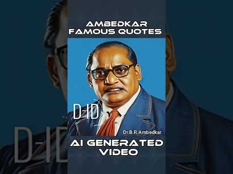 ज्ञान व्यक्ति के जीवन का आधार है | बाबासाहेब अंबेडकर के विचार | AI Generated Video