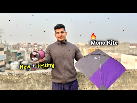 🔥New + Testing Mono Kite | Kite Cutting | Kite Flying | Kite